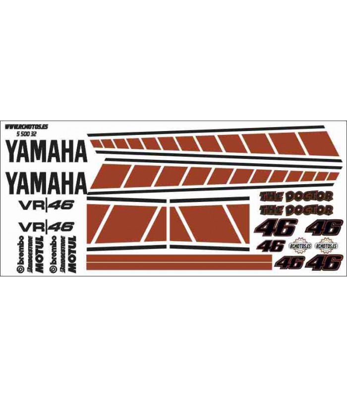 Kit de pegatinas compatibles para motocicleta de carretera, Yamaha Fazer 50  aniversario