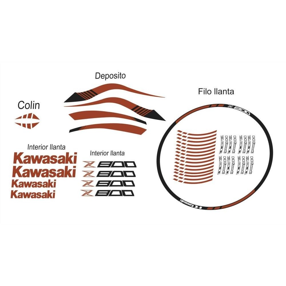Pegatinas en vinilo para KAWASAKI Z800 | Compra online
