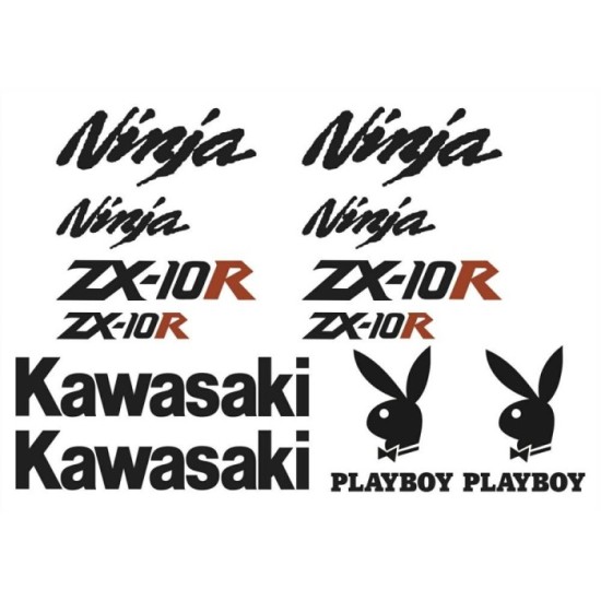 Pegatinas en vinilo para KAWASAKI ZX-10R PLAYBOY | Compra online