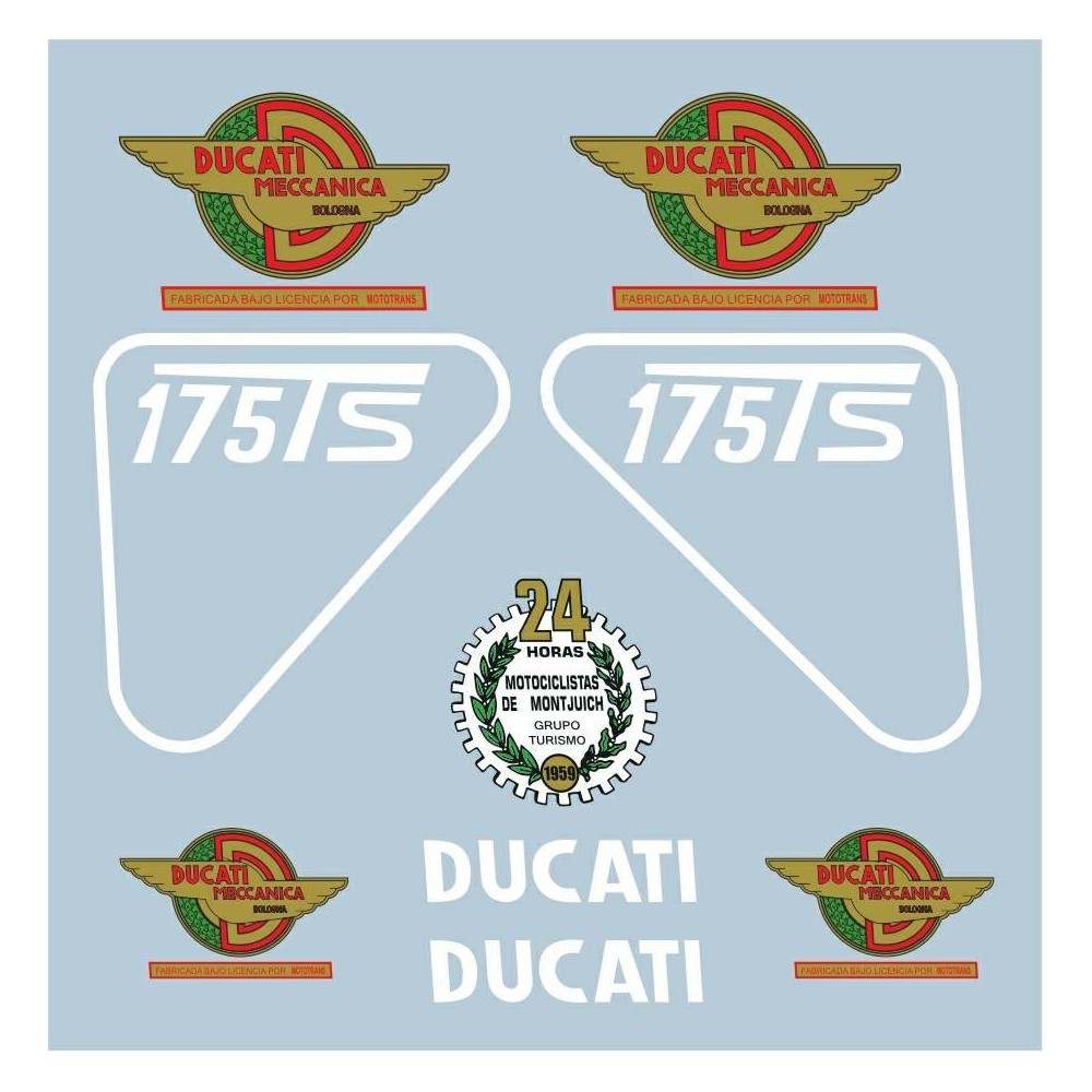 Pegatinas en vinilo para DUCATI 175 TS | Compra online