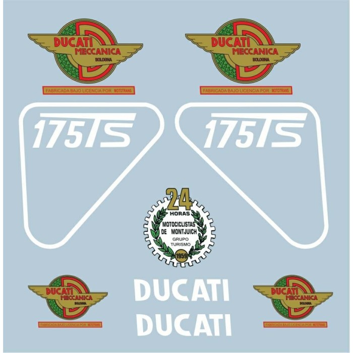 Pegatinas en vinilo para DUCATI 175 TS | Compra online