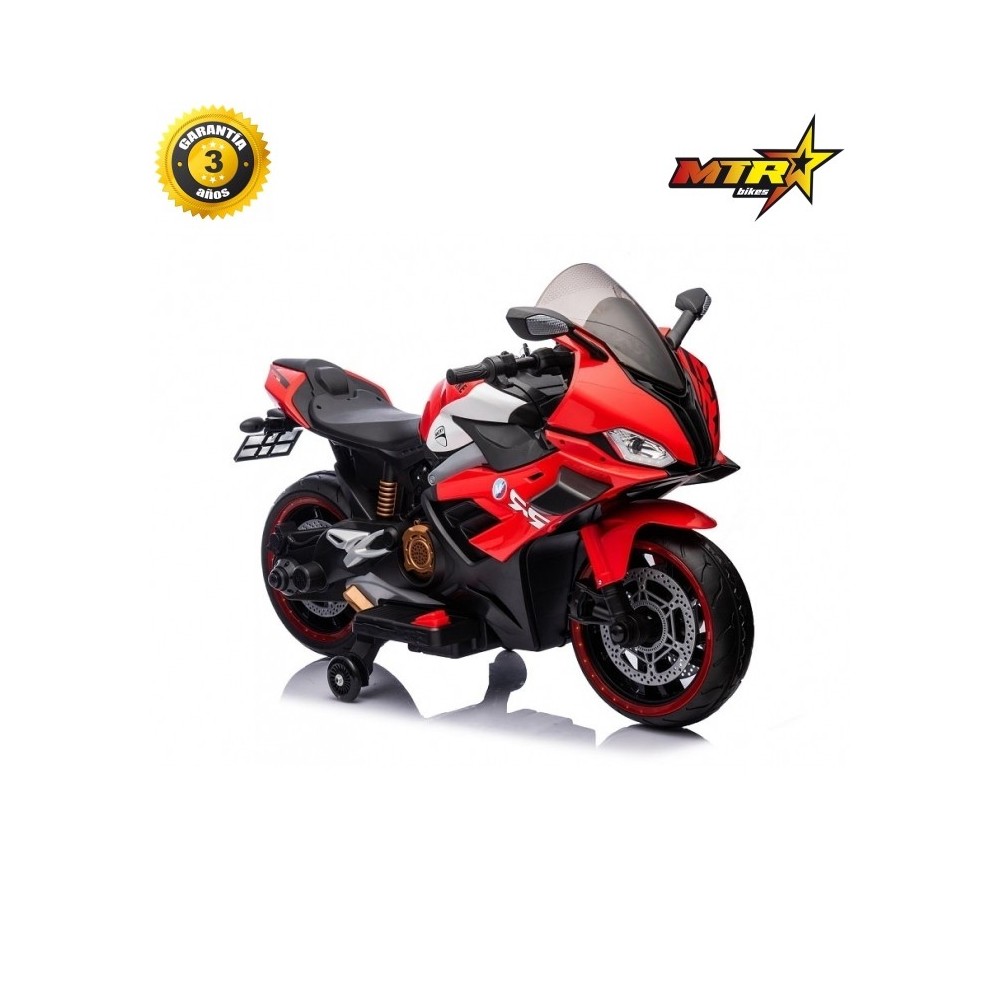 Moto eléctrica infantil RR 12V | Motocicleta niños con luces y música