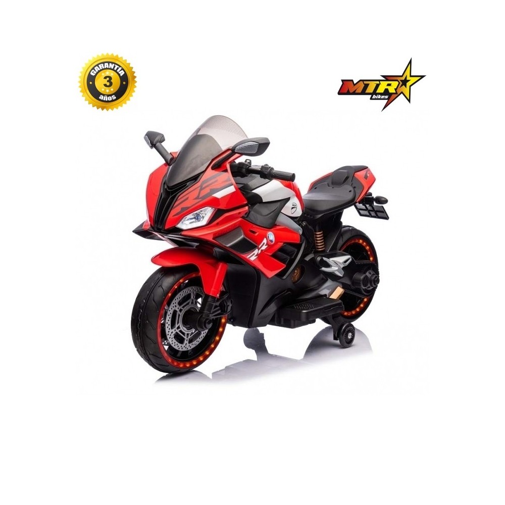 Moto eléctrica infantil RR 12V | Motocicleta niños con luces y música