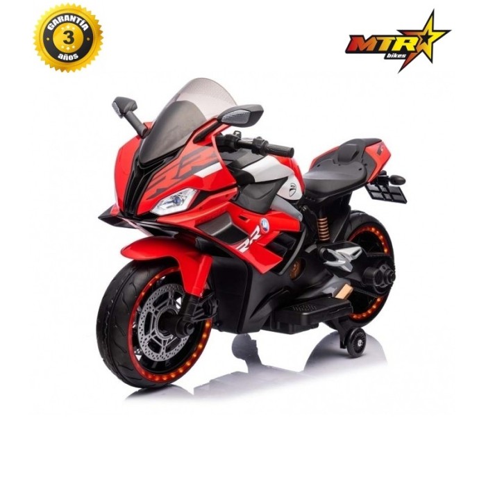 Moto eléctrica infantil RR 12V | Motocicleta niños con luces y música
