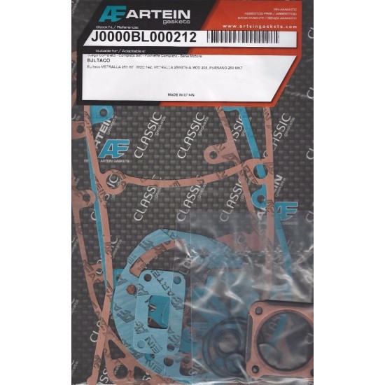 Kit completo juntas de motor Artein J0000BL000212 Bultaco METRALLA 250 GTS