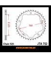 Corona JT 752 de aluminio con 38 dientes