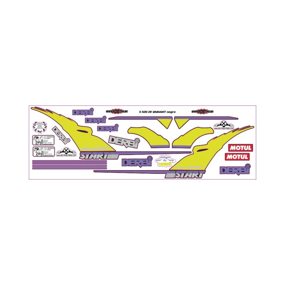 Pegatinas en vinilo para DERBI VARIANT | Compra online