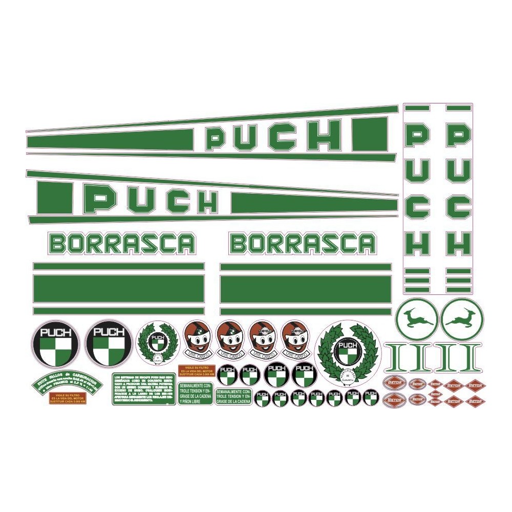 Pegatinas en vinilo para PUCH BORRASCA 2 SERIE 1 | Compra online