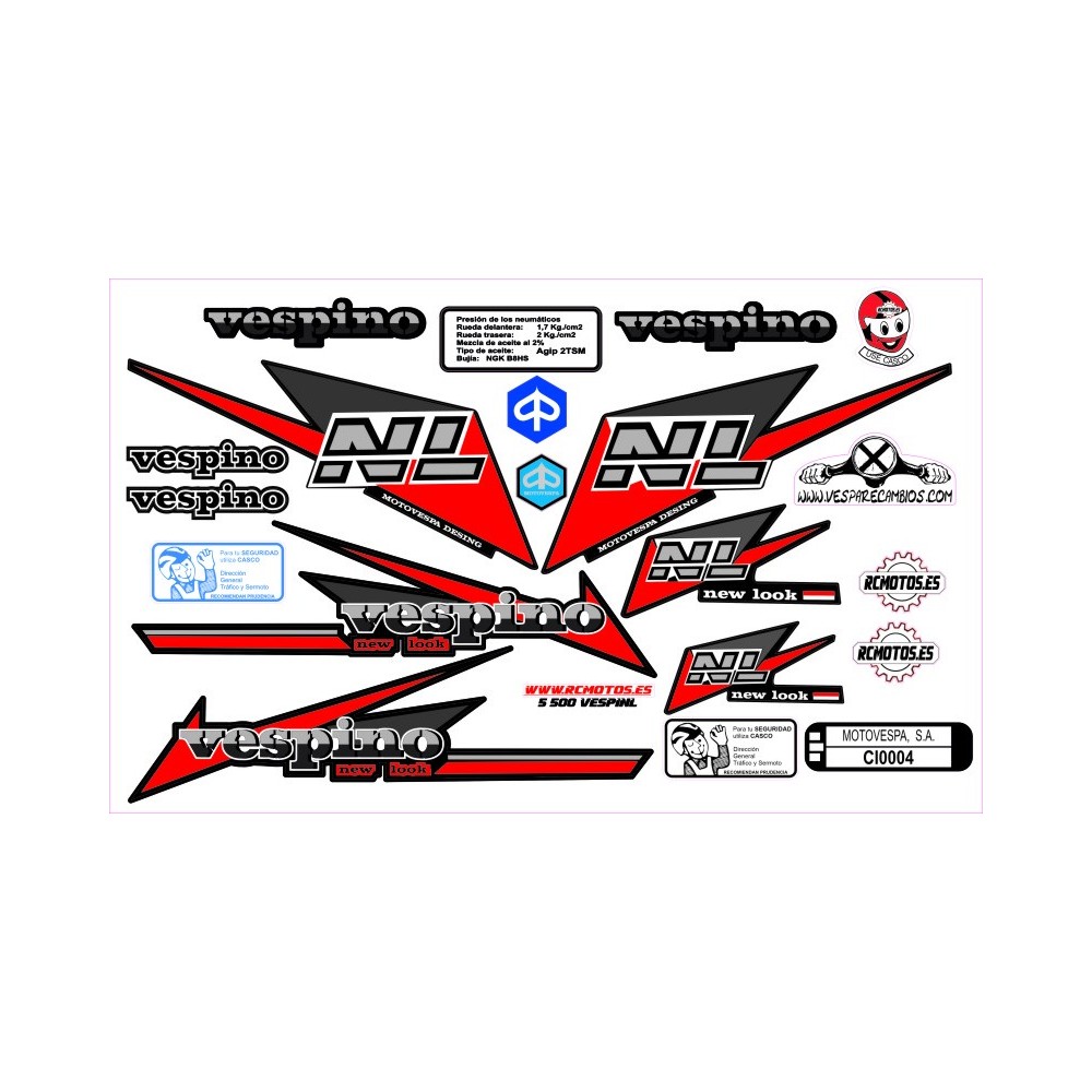 Pegatinas en vinilo para VESPINO NL | Compra online