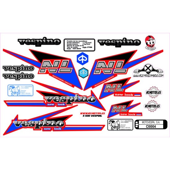 Pegatinas en vinilo para VESPINO NL | Compra online