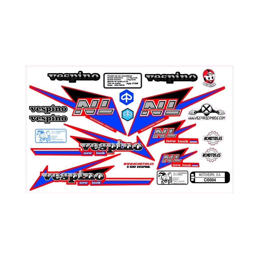 Pegatinas en vinilo para VESPINO NL | Compra online