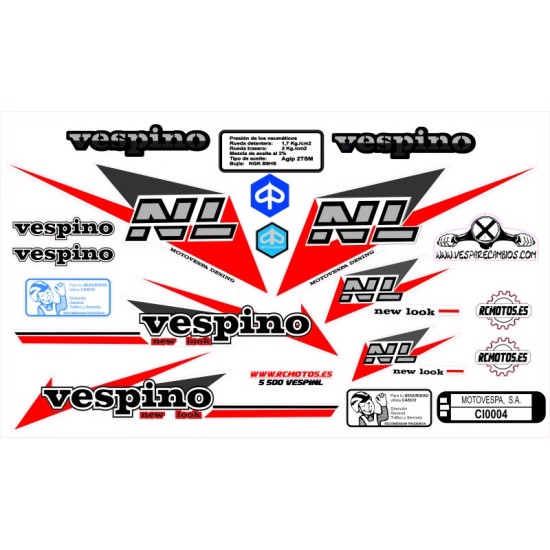 Pegatinas en vinilo para VESPINO NL | Compra online