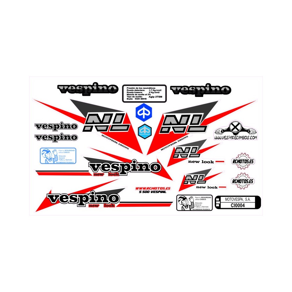 Pegatinas en vinilo para VESPINO NL | Compra online