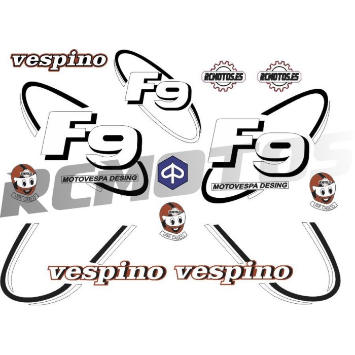 Pegatinas en vinilo para VESPINO F9 | Compra online