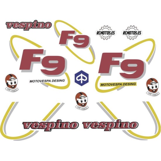 Pegatinas en vinilo para VESPINO F9 | Compra online