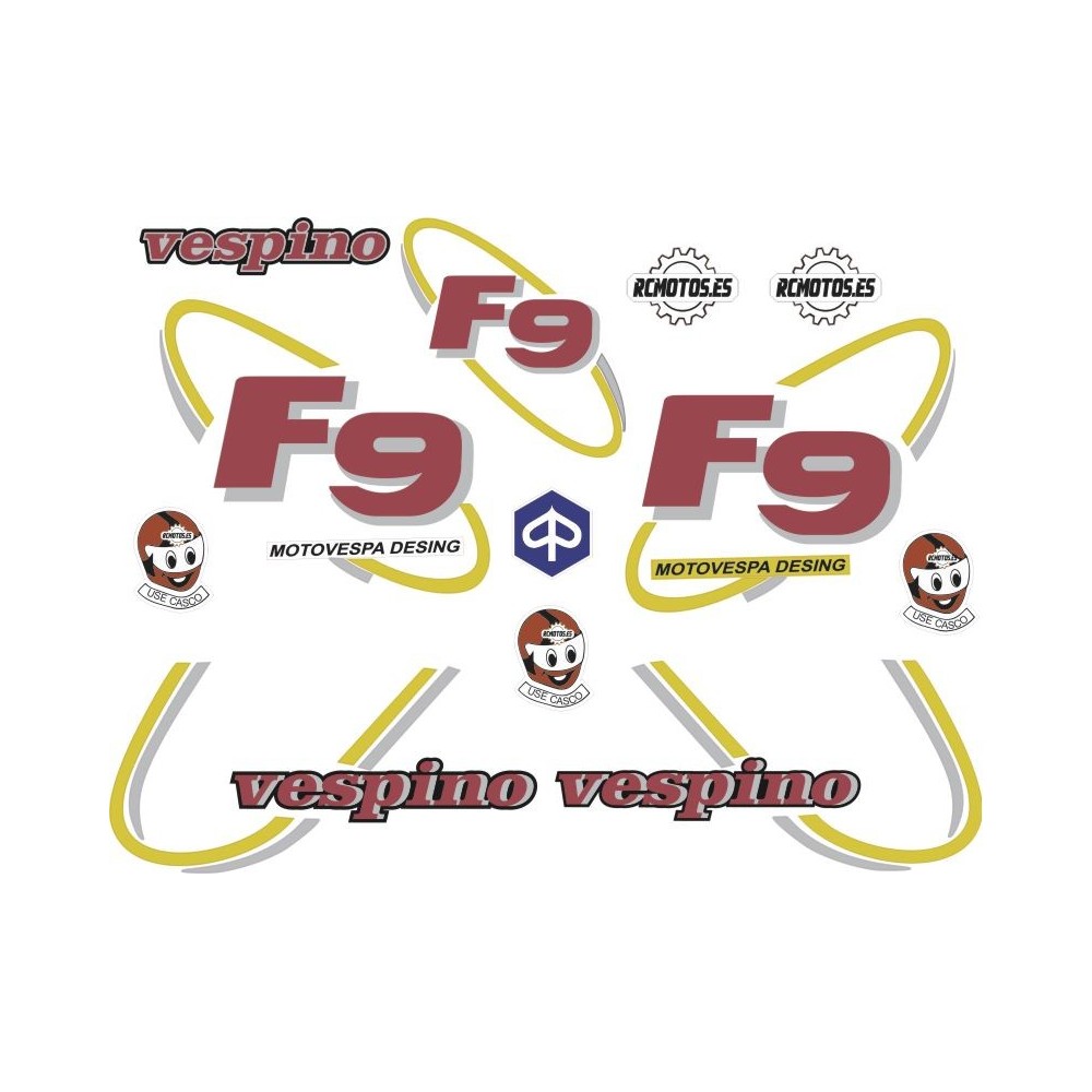 Pegatinas en vinilo para VESPINO F9 | Compra online