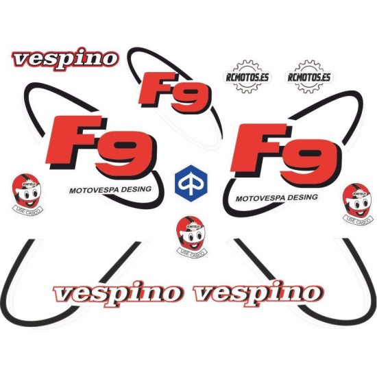 Pegatinas en vinilo para VESPINO F9 | Compra online