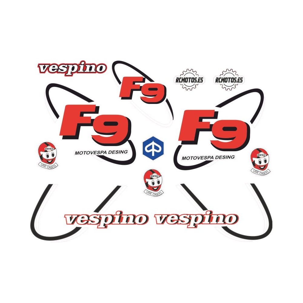 Pegatinas en vinilo para VESPINO F9 | Compra online