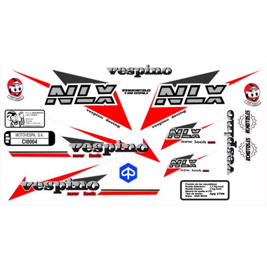 Pegatinas en vinilo para VESPINO NLX | Compra online