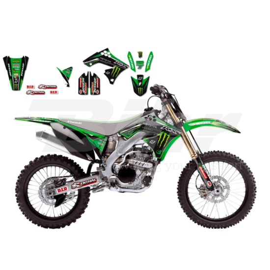 Pegatinas en vinilo para KAWASAKI KXF 250 09-12 | Compra online