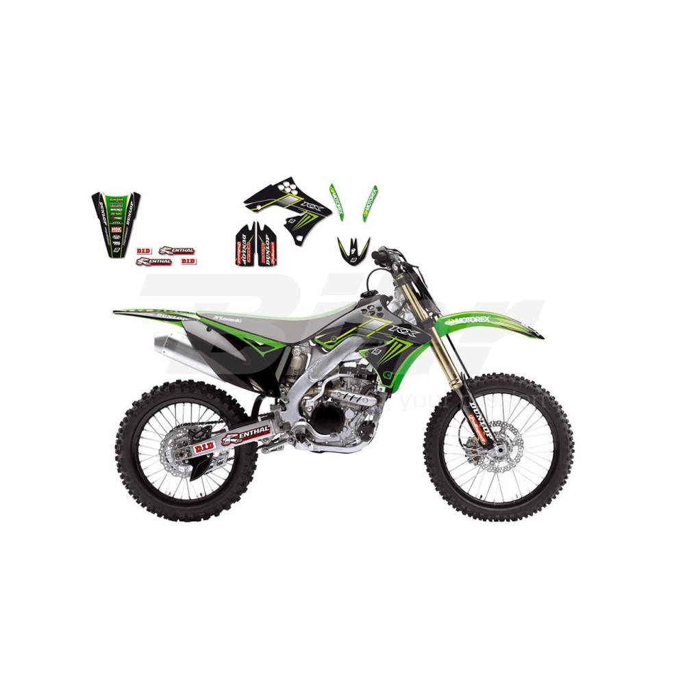 Pegatinas en vinilo para KAWASAKI KXF 250 09-12 | Compra online