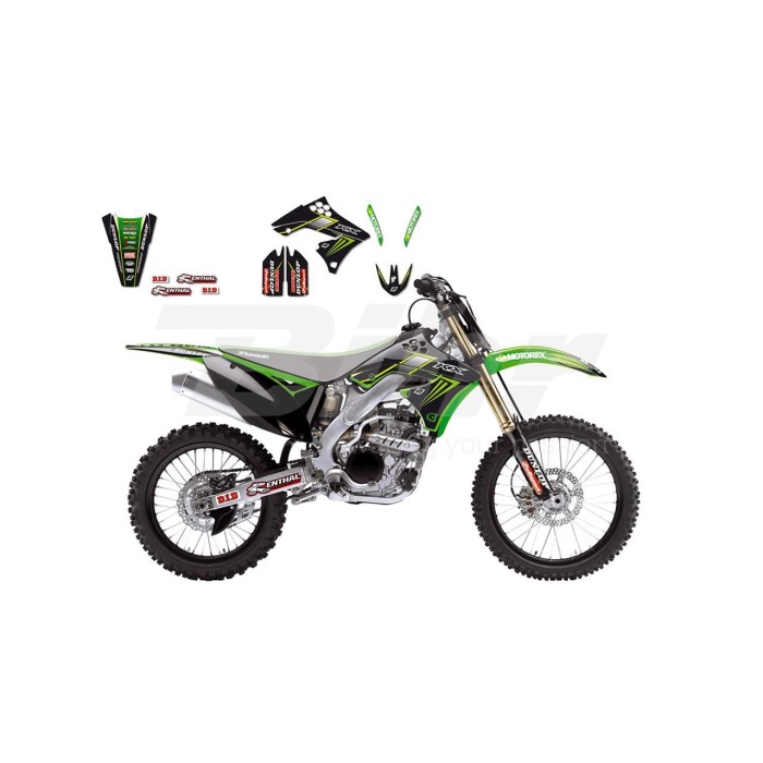 Pegatinas en vinilo para KAWASAKI KXF 250 09-12 | Compra online
