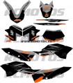 KIT PEGATINAS KTM SX SXF 2007-2010 XCF 2008- 2011 EXC EXCF 2008-2011
