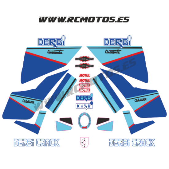 Pegatinas en vinilo para DERBI FDS BLANCA | Compra online