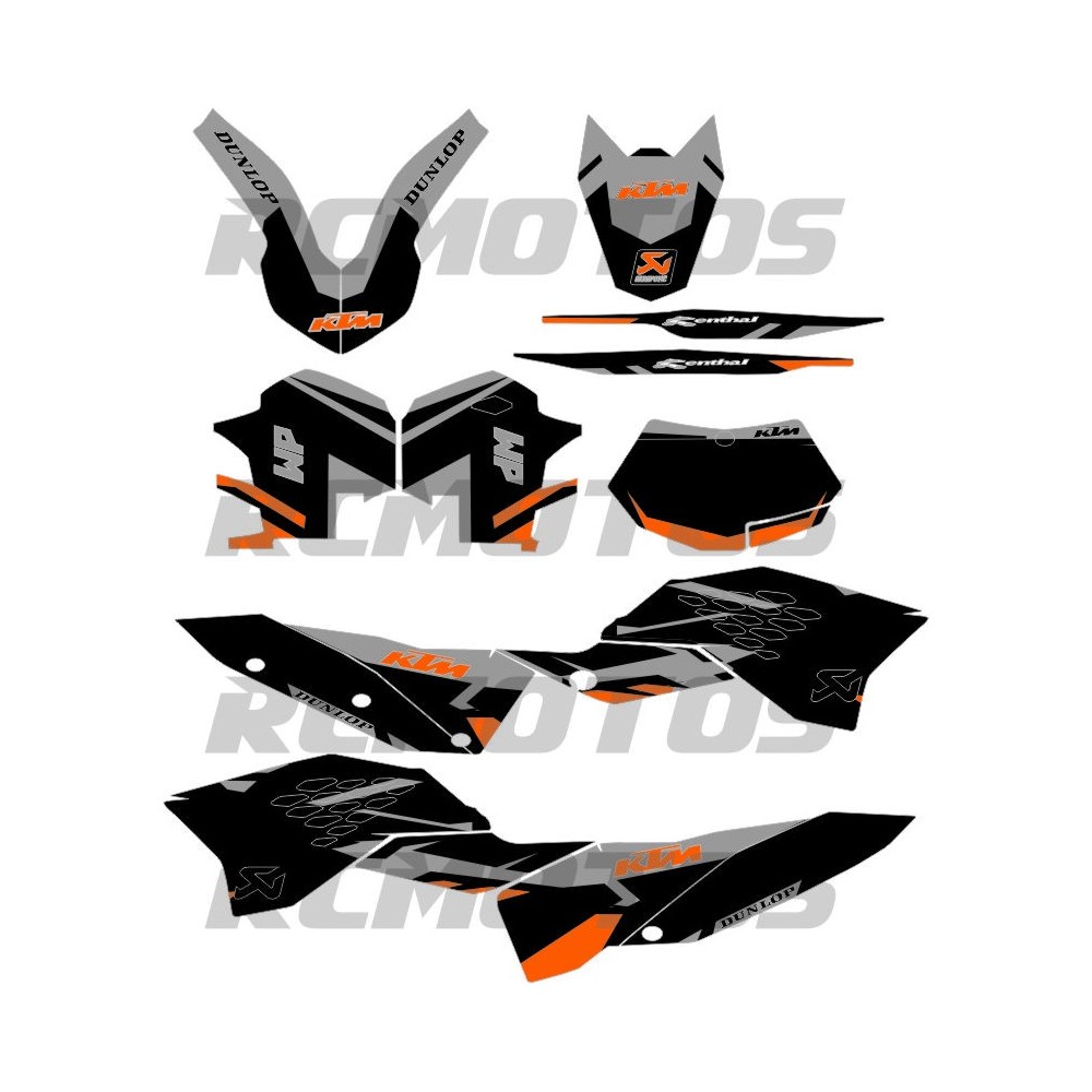 Pegatinas en vinilo para KTM SX SXF 2007-2010 XCF 2008- 2011 EXC EXCF 2008-2011 | Compra online