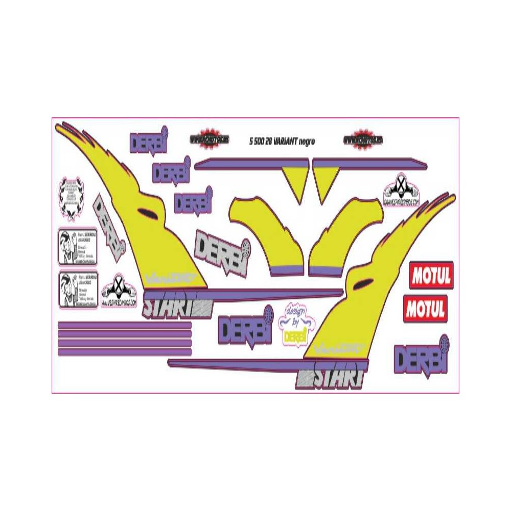 Pegatinas en vinilo para DERBI VARIANT | Compra online