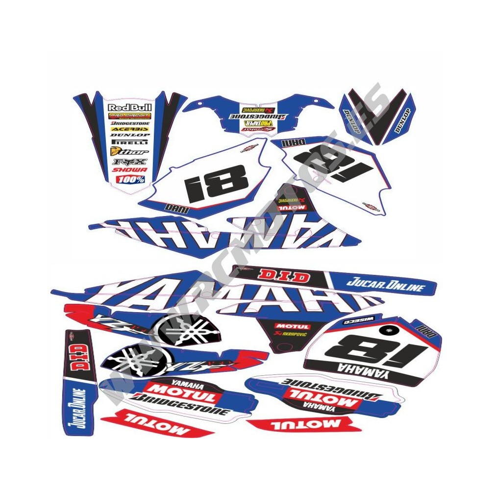Pegatinas en vinilo para YAMAHA YZF250 450 | Compra online