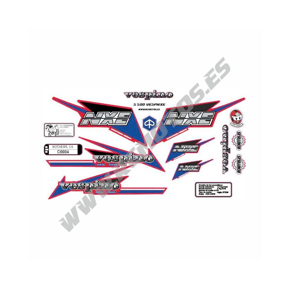 Pegatinas en vinilo para VESPINO NXE | Compra online