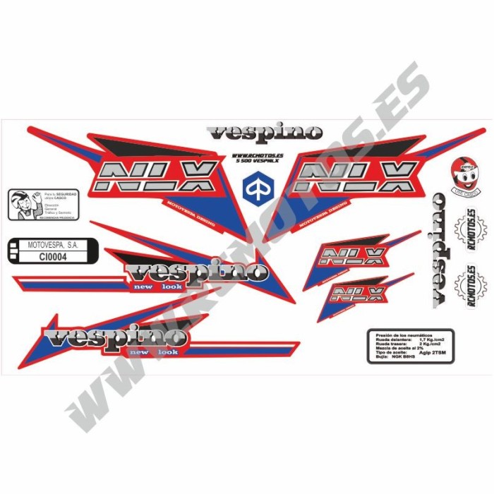Pegatinas en vinilo para VESPINO NLX | Compra online