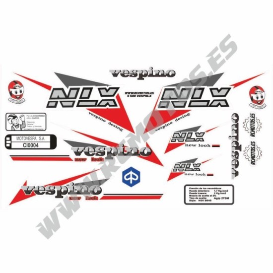 Pegatinas en vinilo para VESPINO NLX | Compra online