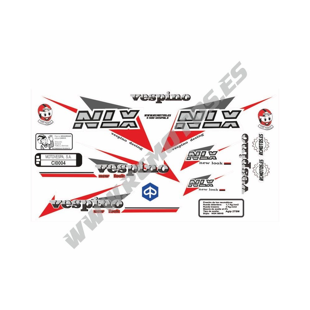 Pegatinas en vinilo para VESPINO NLX | Compra online