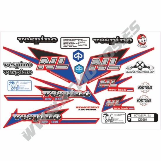 Pegatinas en vinilo para VESPINO NL | Compra online