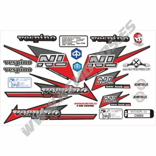 Pegatinas en vinilo para VESPINO NL | Compra online