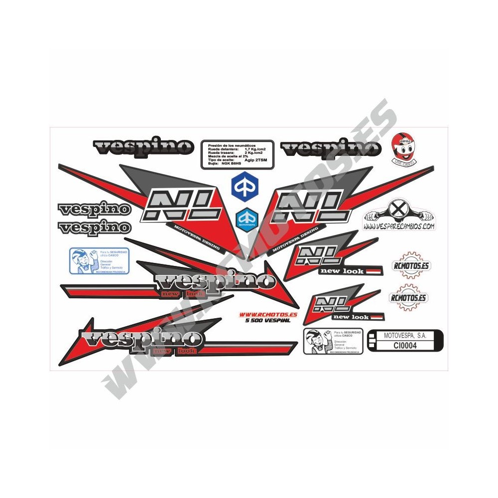 Pegatinas en vinilo para VESPINO NL | Compra online