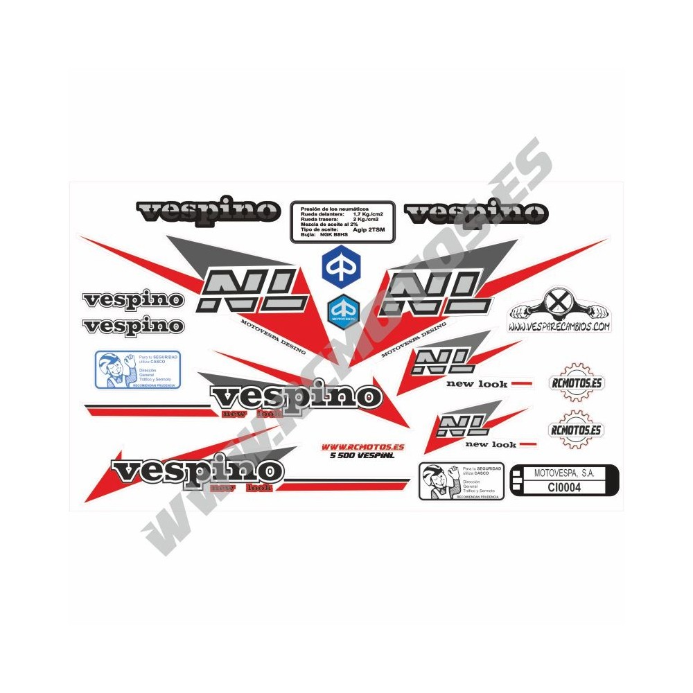 Pegatinas en vinilo para VESPINO NL | Compra online
