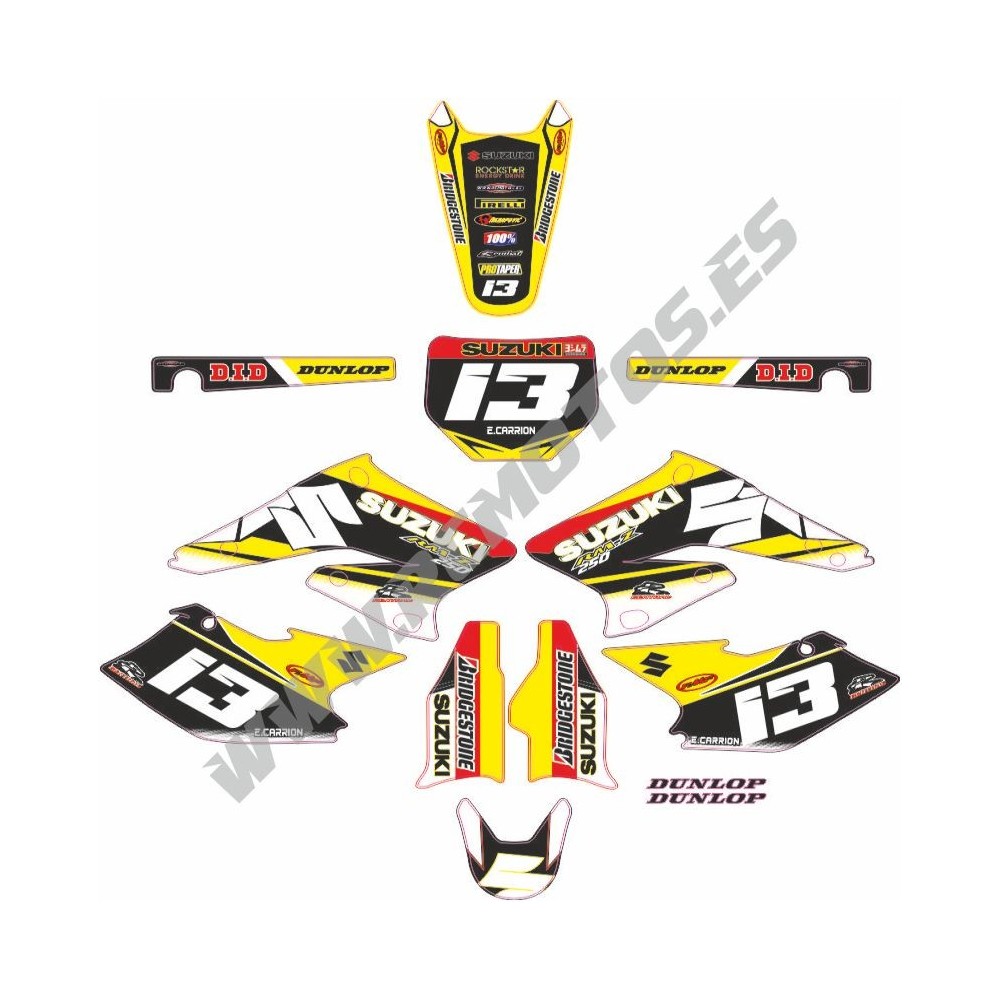 Pegatinas en vinilo para SUZUKI RMZ 250 | Compra online