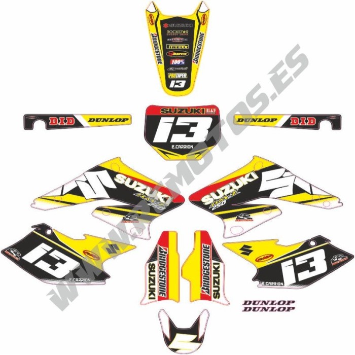 Pegatinas en vinilo para SUZUKI RMZ 250 | Compra online
