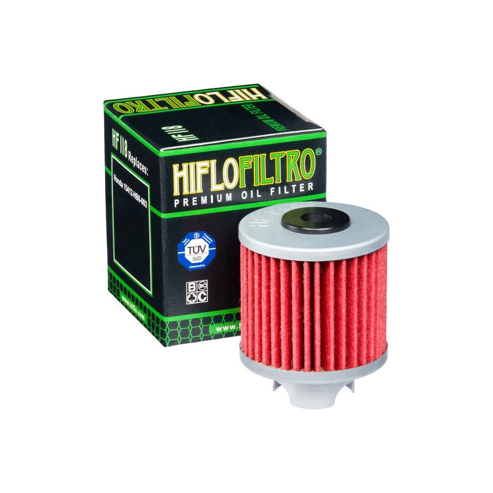 Filtro de Aceite Hiflofiltro HF118 | RCMotos