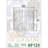 Filtro de Aceite Hiflofiltro HF125 | RCMotos