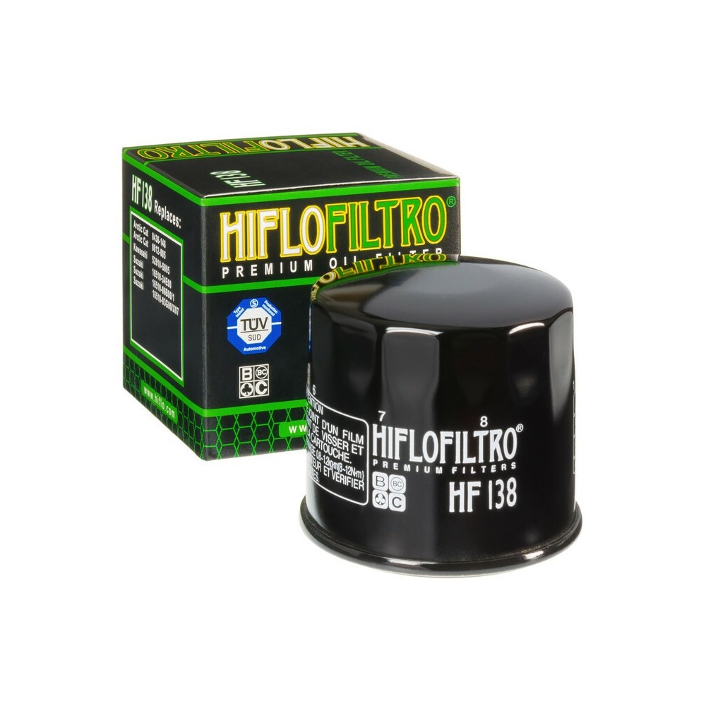Filtro de Aceite Hiflofiltro HF138 | RCMotos