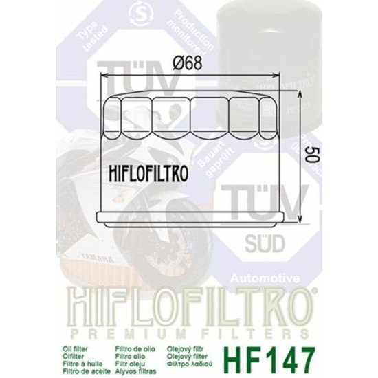 Filtro de Aceite Hiflofiltro HF147 | RCMotos