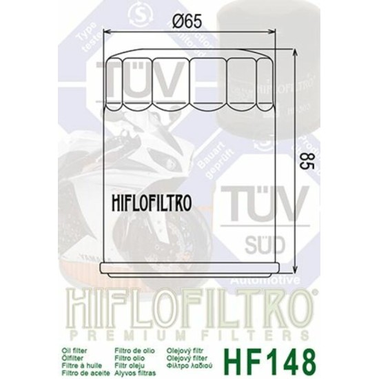 Filtro de Aceite Hiflofiltro HF148 | RCMotos