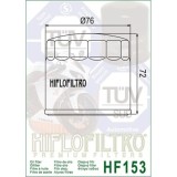 Filtro de Aceite Hiflofiltro HF153RC | RCMotos