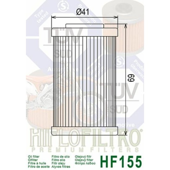 Filtro de Aceite Hiflofiltro HF155 | RCMotos