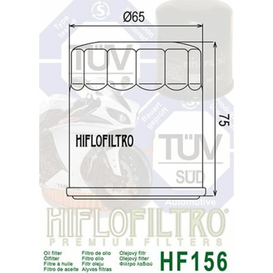 Filtro de Aceite Hiflofiltro HF156 | RCMotos