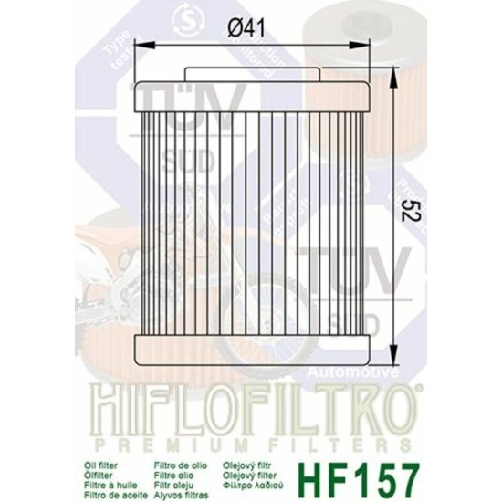 Filtro de Aceite Hiflofiltro HF157 | RCMotos